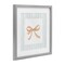Stupell Industries Chic Bow with Striped Border Framed Print Under Glass, design by PATRICIA PINTO